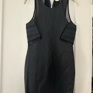 Black Mesh Cutout Dress